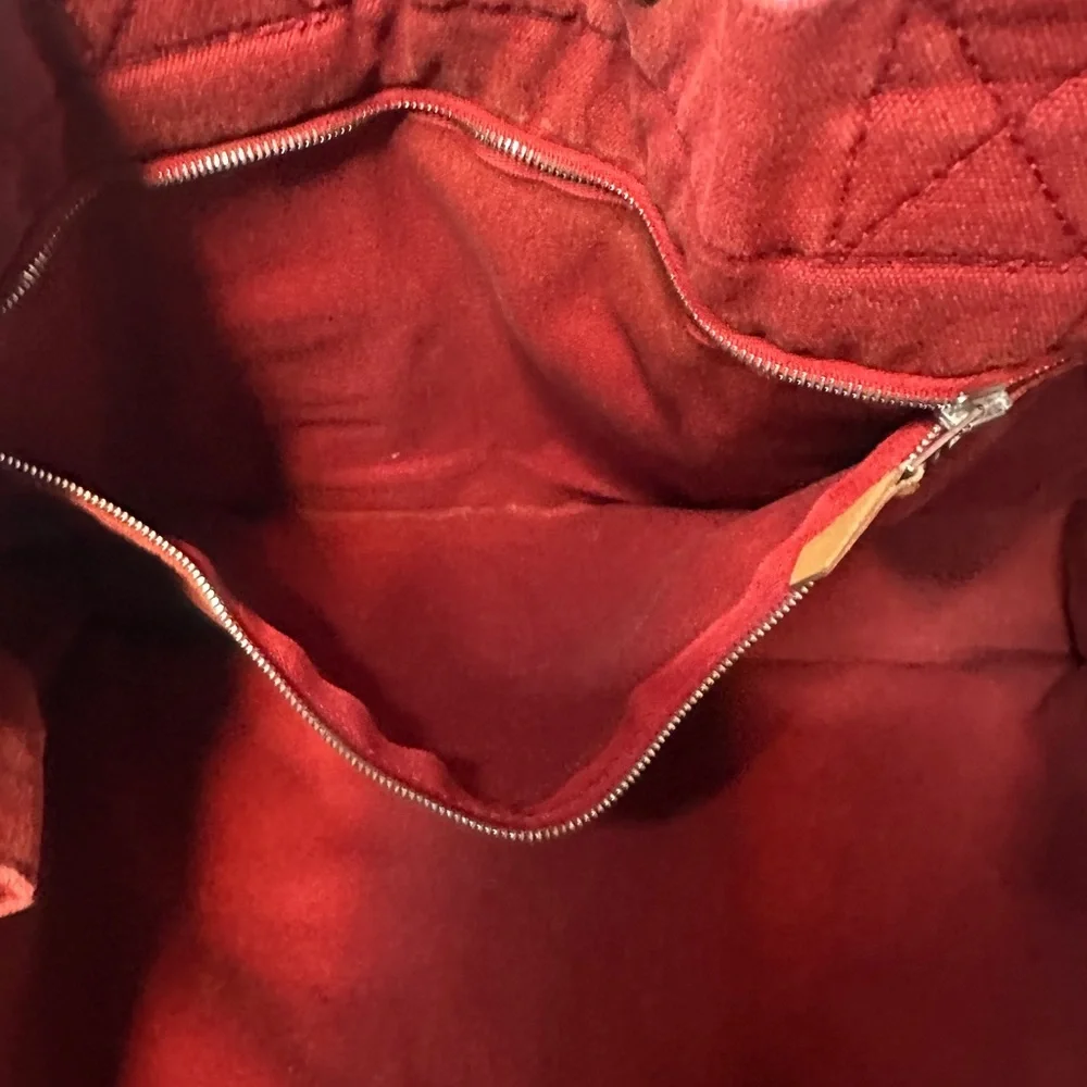HERMES Red Canvas Tote 💼